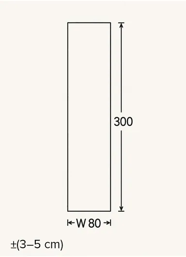 80x300cm Modern Geometric Area Rug with Ivory &amp; Grey Diamond Pattern Natura 9965