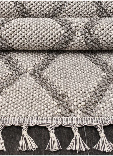 100x200cm Machine-Woven Dust-Resistant Area Rug, Diamond Pattern Living Room Carpet Natura 9963