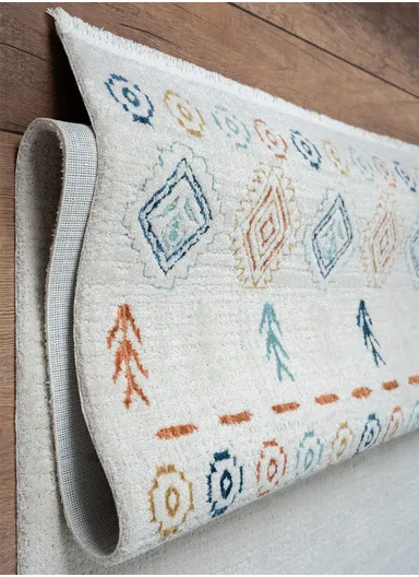 100x200cm Contemporary Dust-Proof Synthetic Fibers Carpet with Color Accents HL001