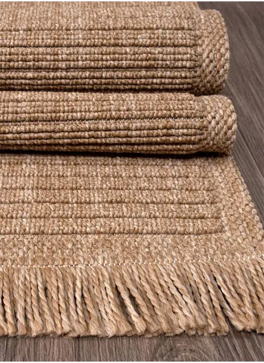 120x180cm Modern Durable &amp; Dust-Proof Rug, Brown Flatweave, High-Traffic Sitting Room Carpet Bravvo BR001