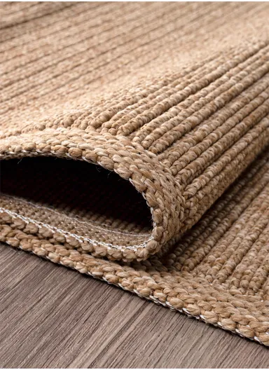 160x230cm Modern Durable &amp; Dust-Proof Rug, Brown Flatweave, High-Traffic Sitting Room Carpet Bravvo BR001