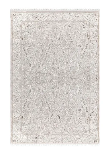 100x300cm Timeless Beige Area Rug, Machine-Woven Soft-Textured Carpet Nazende NZ005