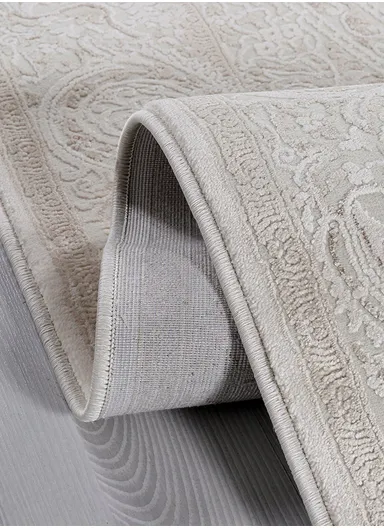 80x300cm Timeless Beige Area Rug, Machine-Woven Soft-Textured Carpet Nazende NZ005