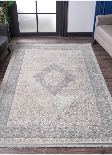 200x290cm Elegant Patterned Area Rug Machine-Woven, Soft Polypropylene Yarn, Vintage-Inspired Design Nar A0202