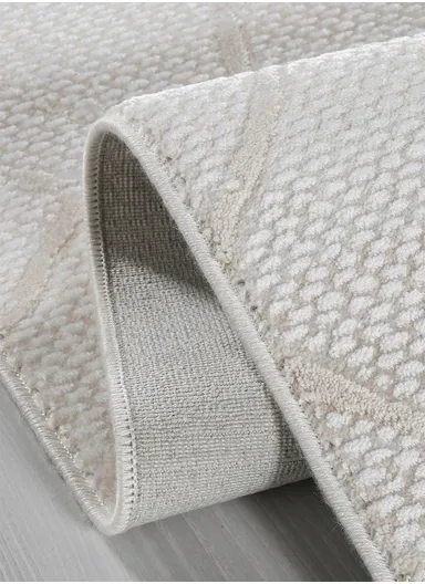 100x300cm Cream Soft Textured Durable Sitting Room Rug Akasya AK002