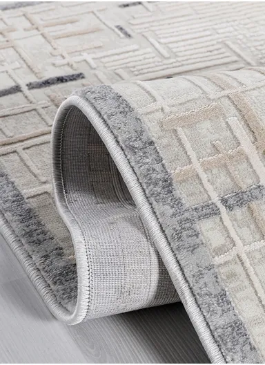 160x230cm Machine-Woven Vintage Area Rug, Soft &amp; Durable with Silk-like Viscose fibers Nazende NZ001