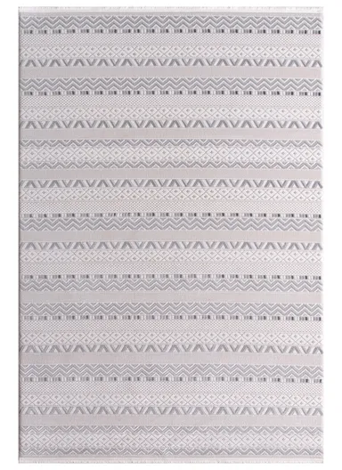 80x150cm Gray Long-Lasting Soft Textured Machine Made Carpet Nar A0235
