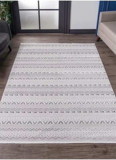 80x300cm Gray Long-Lasting Soft Textured Machine Made Carpet Nar A0235