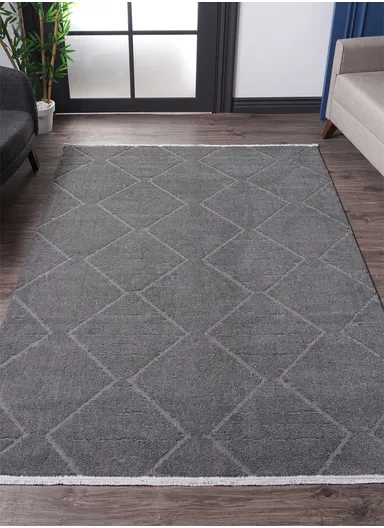 160x230cm Soft Textured Machine Made Contemporary Area Rug with Cotton-Edge Binding Jolly JL003