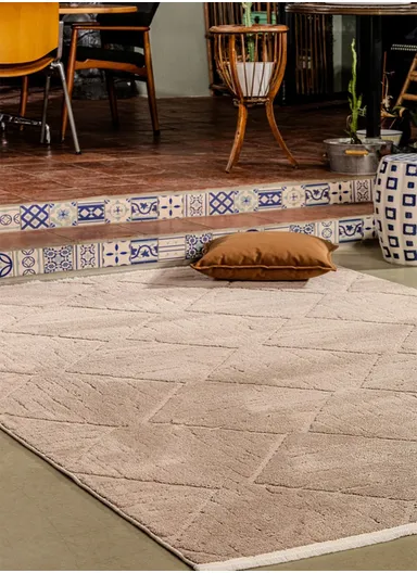 100x200cm Soft Textured Machine Made Contemporary Area Rug with Cotton-Edge Binding Jolly A0311