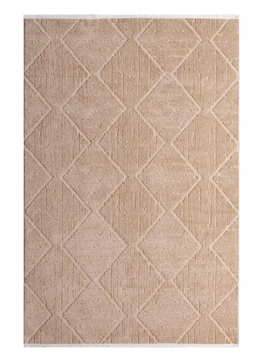 100x200cm Soft Textured Machine Made Contemporary Area Rug with Cotton-Edge Binding Jolly A0311