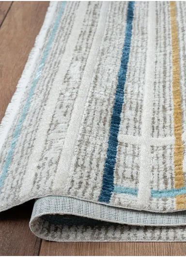 80x300cm Contemporary Low-Pile Polypropylene Rug with Color Accents Hola HL005