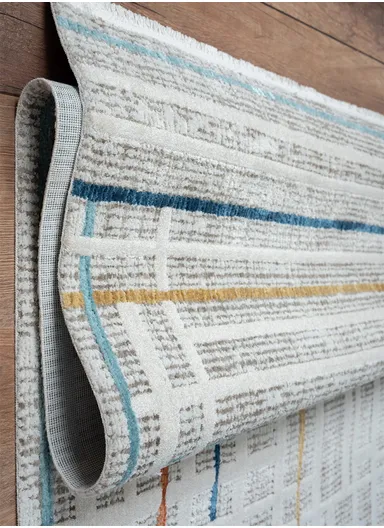 80x300cm Contemporary Low-Pile Polypropylene Rug with Color Accents Hola HL005