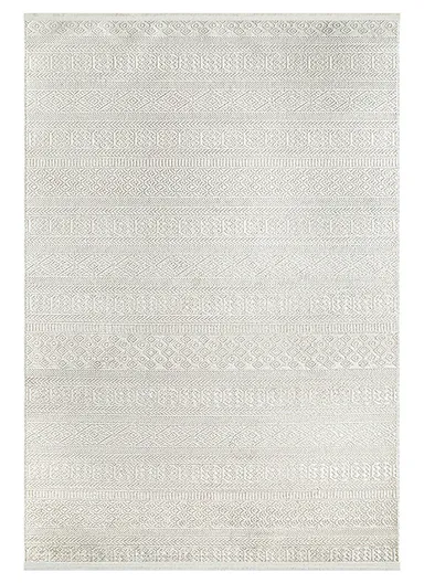 200x290cm Neutral Beige Decorative Rug Soft Pile with Intricate Woven Detail Cunda CN020