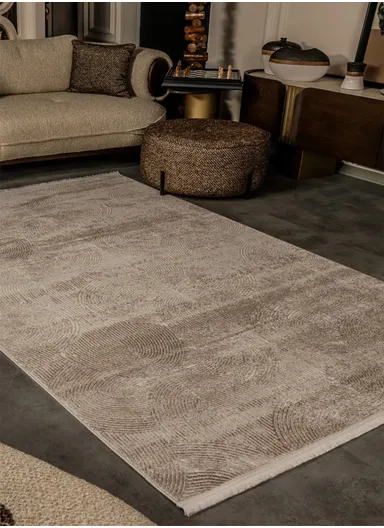 80x300cm Mink Long-Lasting Soft Textured Carpet Cunda CN011