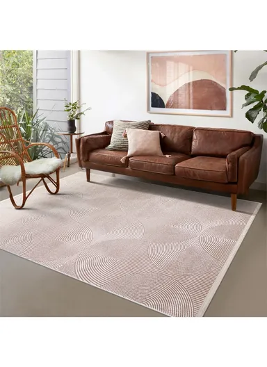 80x300cm Mink Long-Lasting Soft Textured Carpet Cunda CN011