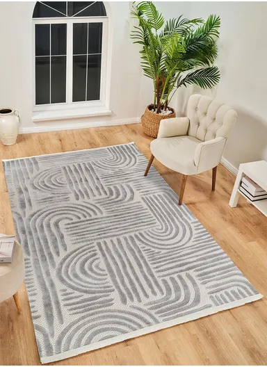 200x290cm Multicolored Soft Textured Antibacterial Machine-Woven Rug Size BY048