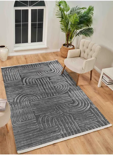 200x290cm Soft Textured Antibacterial Machine-Woven Rug Size BY044