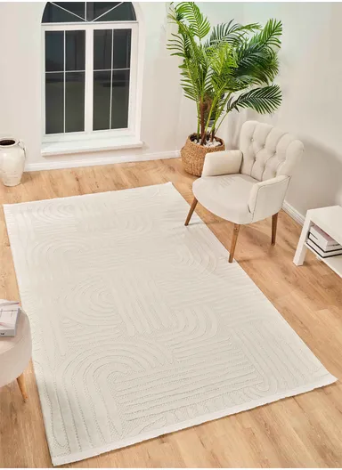 100x200cm Soft Textured Antibacterial Machine-Woven Rug Size BY007