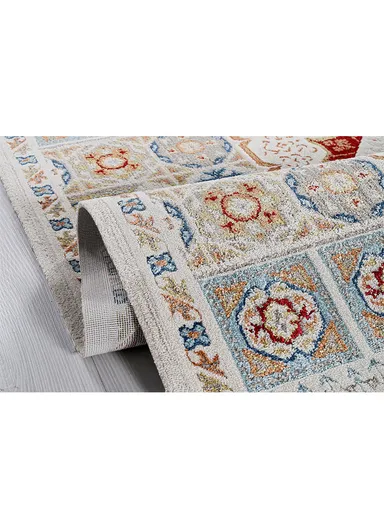 80x300cm Oriental-Inspired Machine-Woven Rug Luxurious Modal Base, Timeless Medallion Pattern Colorium CO003