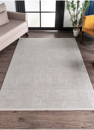 120x180cm Modern Plush Area Rug with Subtle Geometric Design Nar A0190