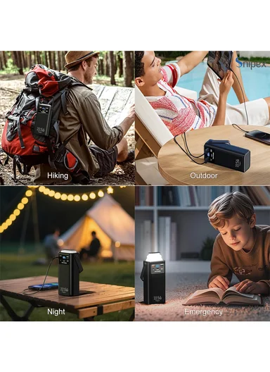 80000mAh 22.5W Fast Charging Portable Power Bank with LED Light &amp; Multiple Outputs PB88W225
