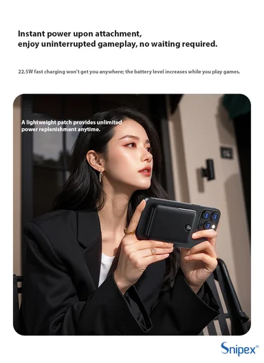 10000mAh MagSafe Wireless Power Bank, 20W PD Fast Charging with Foldable Stand PB11M15B - Black 