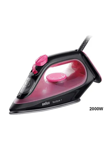 Braun, Texstyle 1 Steam Iron 2000 Watts, Super Ceramic Coated Soleaplate, Auto Off, Purple/Black