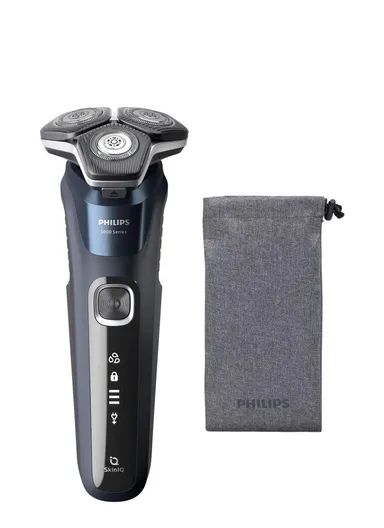 Philips 5000 Series Usb Charging Wet And Dry Electric Shaver, Ergonomic Design Created For Optimum Grip With Pop-Up Trimmer S5885/10