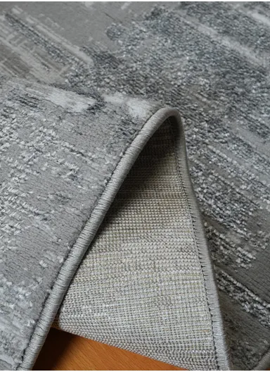 80x300cm Silk Thread Carpet - Grey