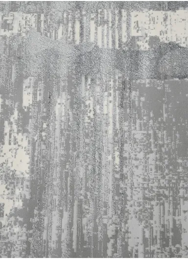 80x300cm Silk Thread Carpet - Grey