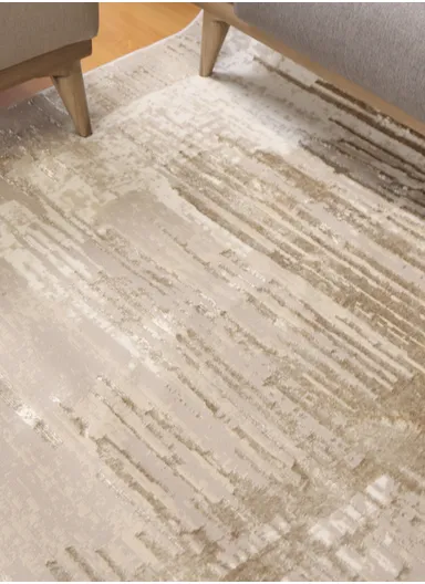 80x150cm Silk Thread Carpet - Beige