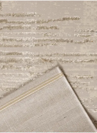 80x300cm Silk Thread Carpet - Beige