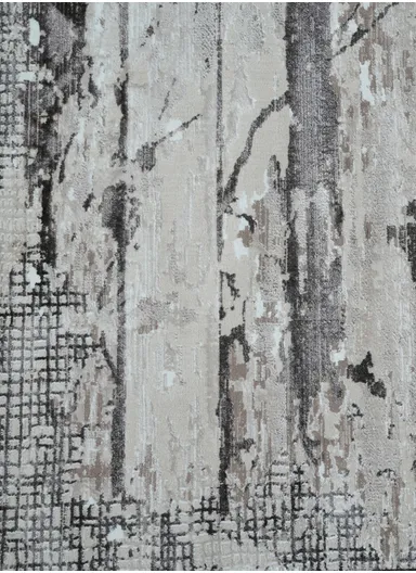 200x280cm Silk Thread Carpet - Beige &amp; Grey