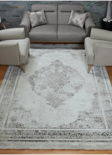 240x340cm Silk Thread Carpet - Beige