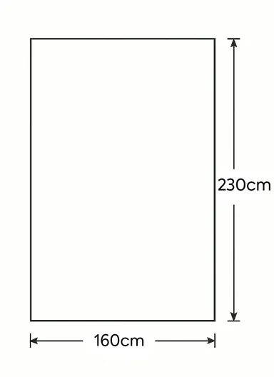 160x230cm Silk Thread Carpet - Beige