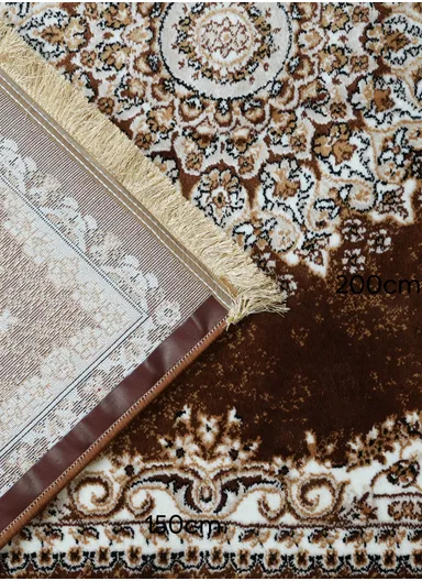 240x340cm Silk Thread Carpet - Brown