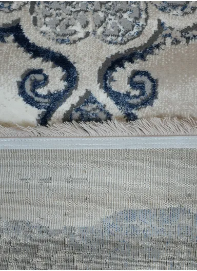 100x300cm Silk Thread Carpet - Blue