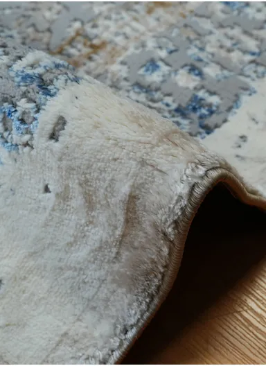 100x200cm Silk Thread Carpet - Blue