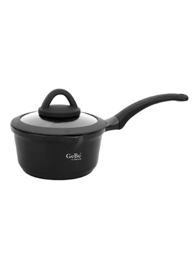 18cm Non-Stick Venus saucepan, Fast Cooking With Lid GB1096 - Black