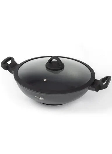 32cm Aluminum &amp; Non-Stick Coating Venus Wok Pan With Lid GB1035
