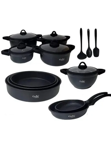 14pcs Venus Cookware Set GB1026 - Black