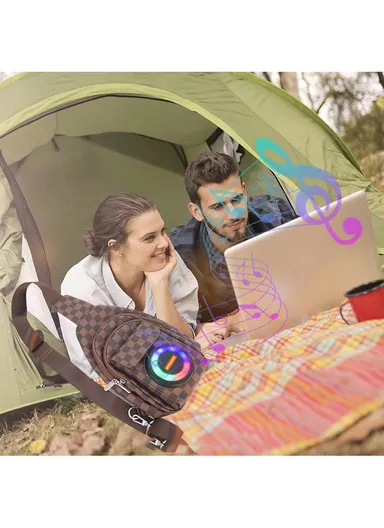 High Quality Speaker Pack Customized Brand, Waist Bag Bum Bag for Outdoor Gym Walking ZQS-704 - Black