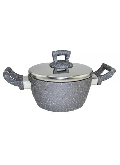 20cm Marble Granite Non-Stick Pot ZD138 - Gray