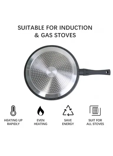 30cm Granite Non-Stick Crepe Pan ZD150 - Grey