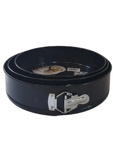 3-Pcs Springform Cake Pan Set ZD270 - Black