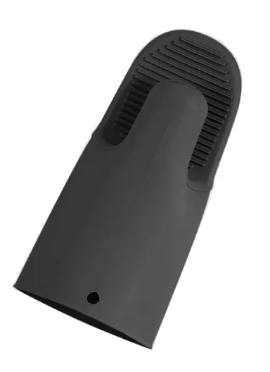 Silicone Heat-Resistant Comfort Kitchen Gloves ZD176 - Black