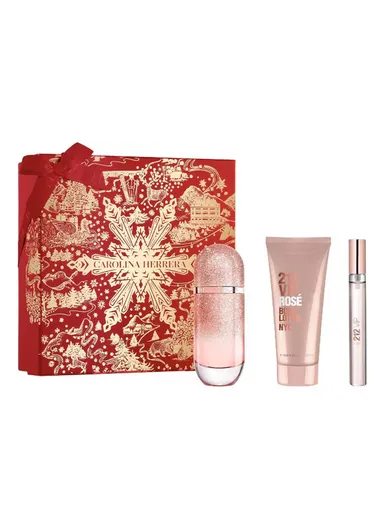 212 VIP Rose Elixir Eau De Parfum 80ml Gift Set for Women