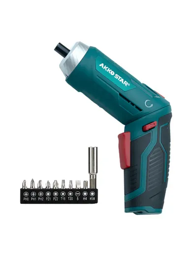 1500mAh 4.5Nm Torque Rechargeable Cordless Screwdriver with LED Light, Lithium Battery 510524