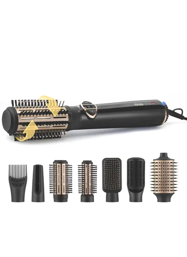 1000W 8-in-1 Hair Styler &amp; Dryer Brush with Interchangeable Attachments 50293 - Black